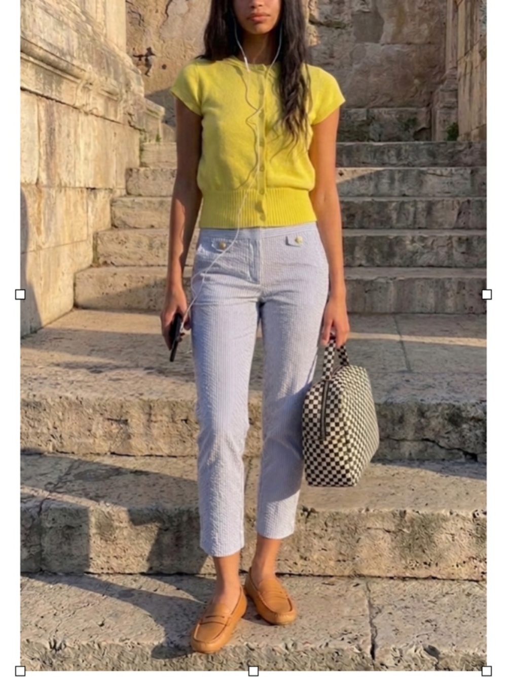 ANNE KLEIN stripes seersucker slim ankle pants size 10